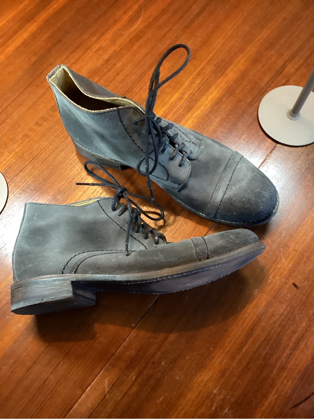 Bed Stu Men's Slate Gray Suede Chukka Boots